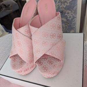 Guess Pink Platform Shoes